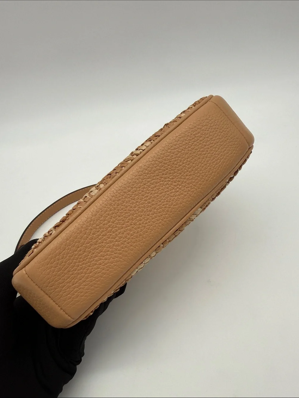 Coach Nolita 19 With Gingham Print Gold/Tan